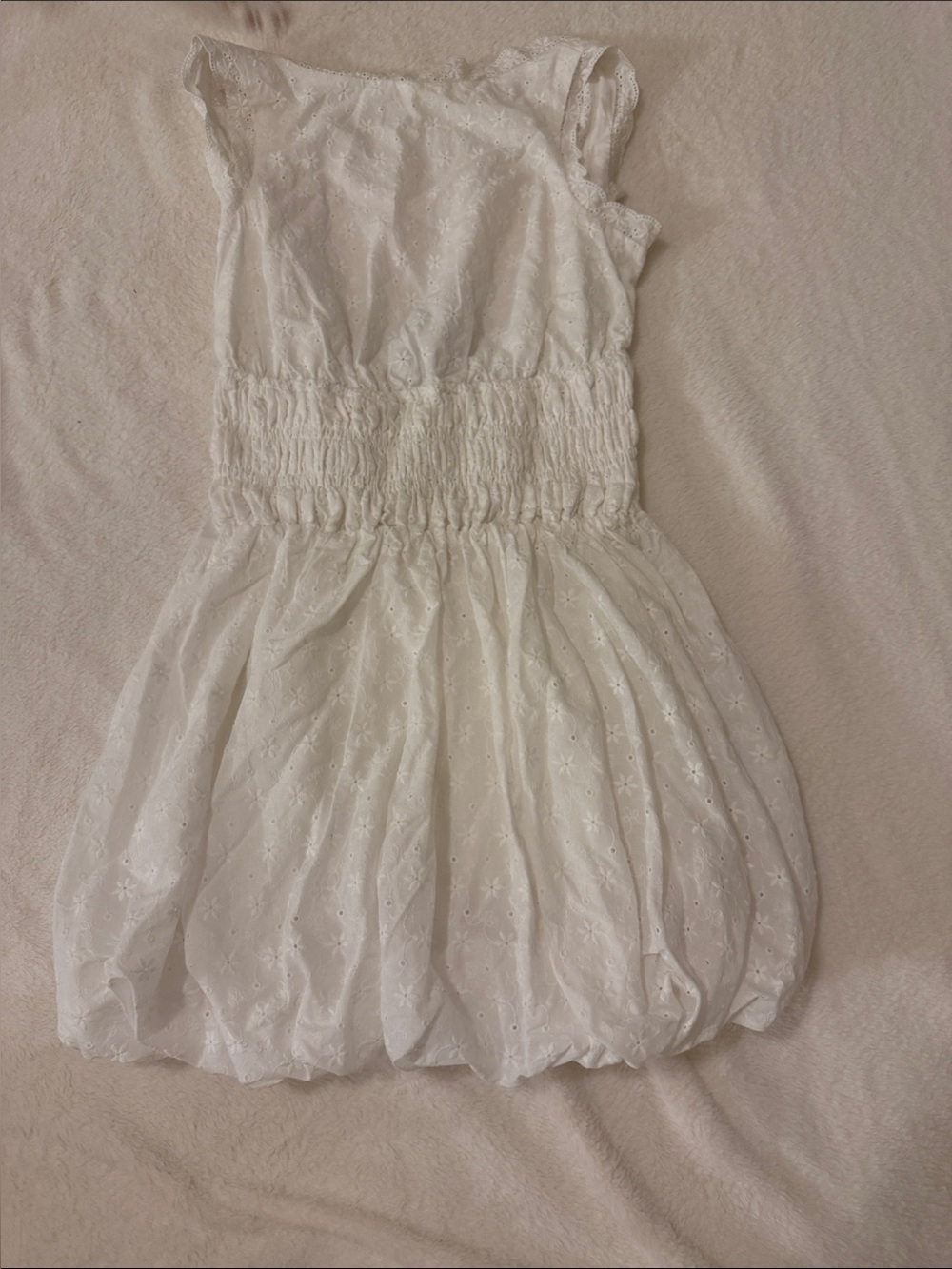 Princess Polly White Eyelet Mini Dress
